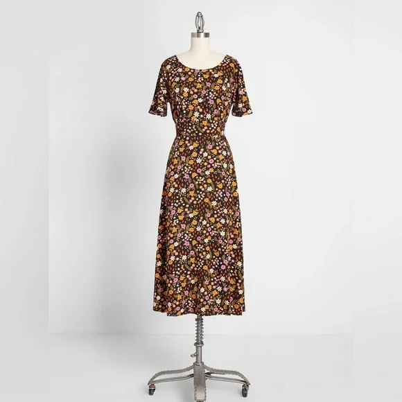 Princess Highway Floral Midi Dress Size AU 10/US 8 - Picture 1 of 8